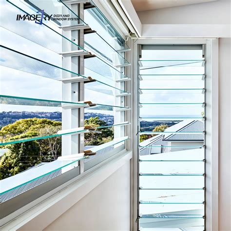 ODM Temperred Adjustable Shutter Jalousie Price Morden Aluminum Window