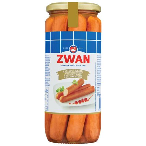 Zwan 8 Jumbo Hot Dog Sausages 320g Whats Instore