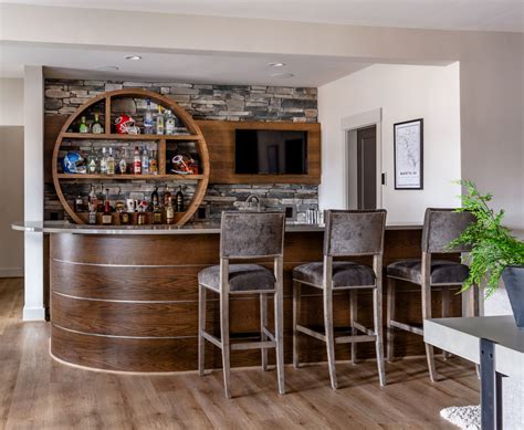 Walnut Marietta Transitional Home Bar Atlanta By Meriwether