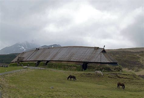 A Reconstructed Viking Chieftain S Longhouse At The Lofotr Viking