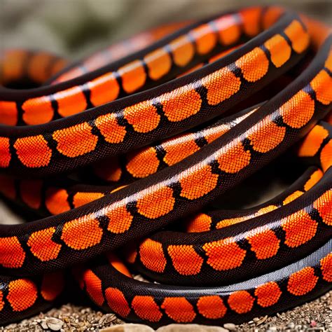 Grande Serpente Não Venenosa - Enganadora Colorida: A Cobra Coral Falsa, uma Serpente Não Venenosa com ...