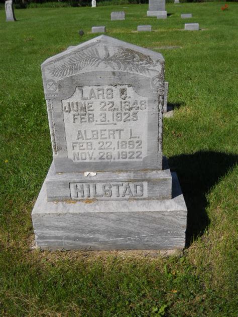 Albert Larson Hilstad M Morial Find A Grave