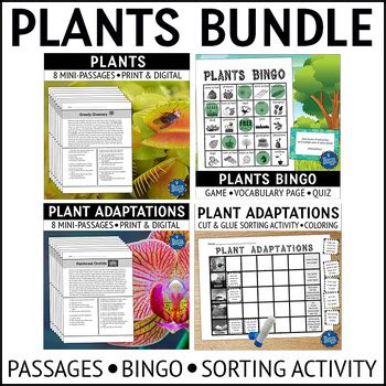 Plant Activities Bundle by The Brighter Rewriter | TPT