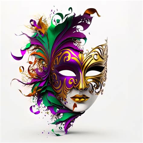 Premium Photo Mardi Gras Festive Carnival Mask