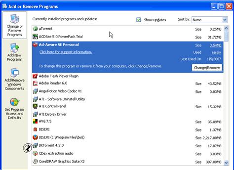 How To Open Add Or Remove Programs Folder In Windows Control Panel Images