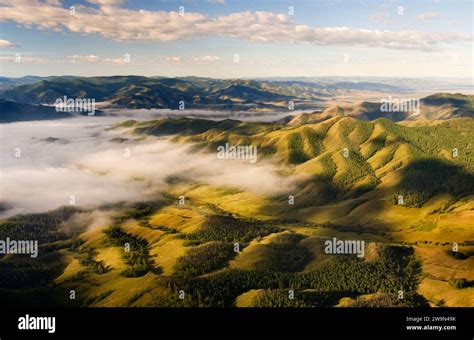 Aerial Selenge River drainage, Mongolia Stock Photo - Alamy