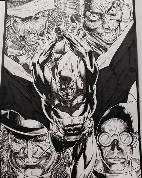 Pin By Bencaldicottprivate On Jason Fabok Inks Batman Comic Art