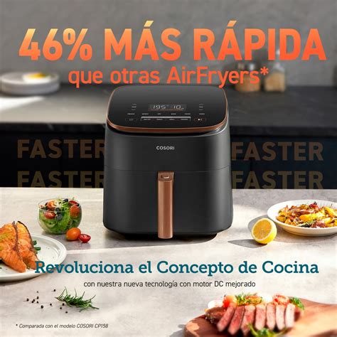 Freidora De Aire Cosori Turbo Blaze Chef Edition Con Capacidad De