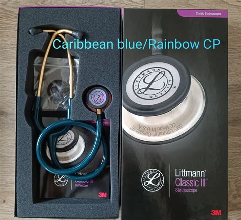 3m Stethoscope หูฟังแพทย์ รุ่น Littmann Classic Iii 27 Inch สี Caribbean Blue Rainbow Cp