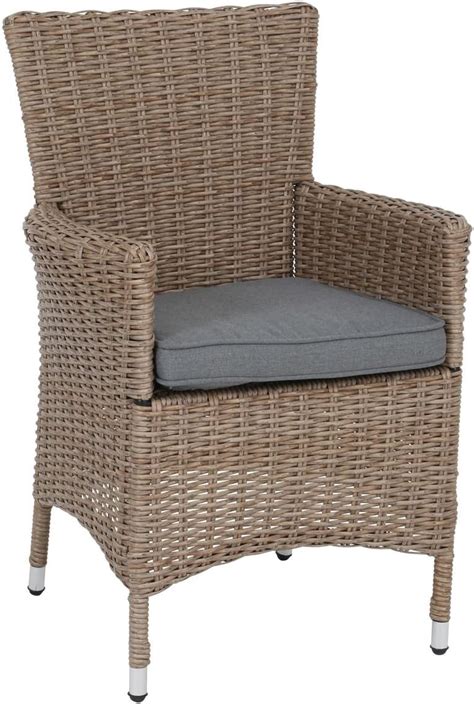 greemotion Fauteuil de jardin résine tressée Venedig Fauteuil