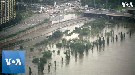 Heavy Rains Cause Flooding In South Korea Youtube