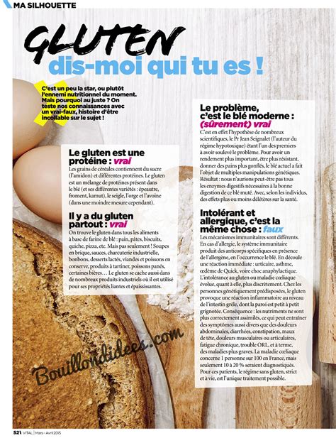 Le R Gime Sans Gluten De Retour Dans La Presse