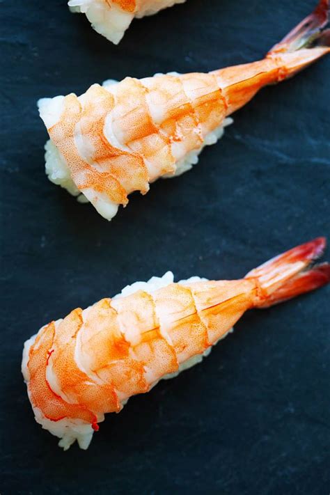 Nigiri Nigiri Sushi Shrimp Nigiri Rasa Malaysia Sushi Recipes