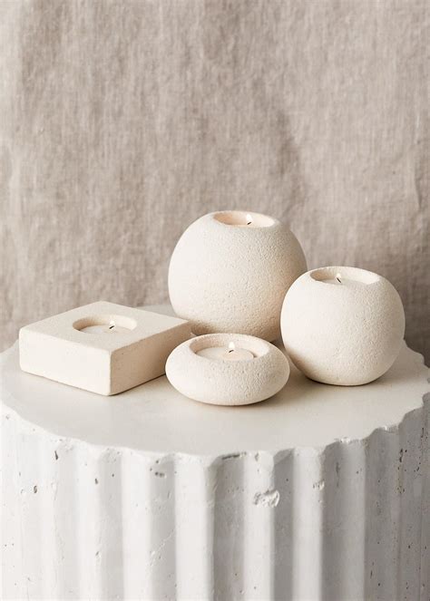 Sandstone Tealight Holders Henri Home