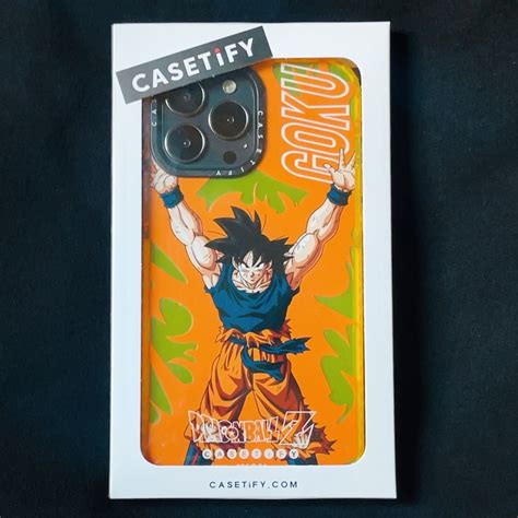 Casetify X Dragon Ball Z Goku Yellow Clear Inspired Design Iphone