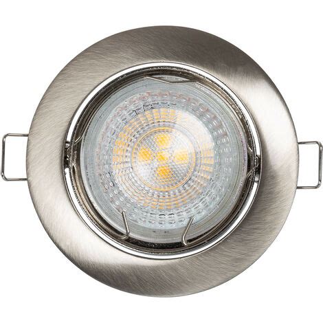 Collerette Downlight Ronde Orientable pour Ampoule GU10 GU5 3 Coupe Ø