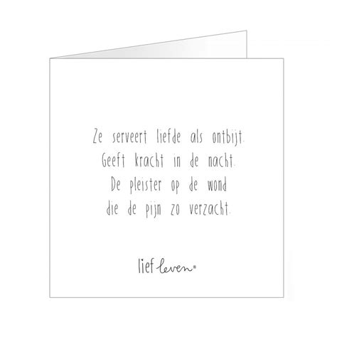 Wenskaart • Ze Geeft Liefde In De Nacht Lief Leven Lief Leven