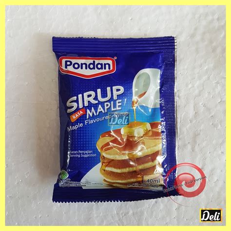 Jual Pondan Sirup Maple 40ml Sachet Shopee Indonesia