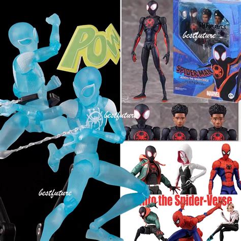 Shf Spiderman Articulado Ko Sv Action Miles Morales Spider Gwen Stacy