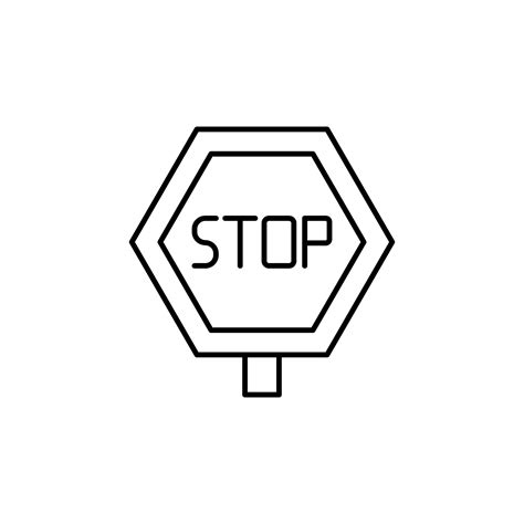 Sign, stop vector icon illustration 23020152 Vector Art at Vecteezy