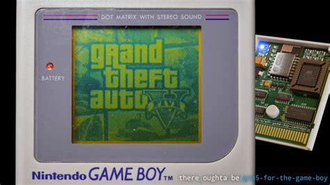 Streaming Gta5 To A Game Boy Via Wifi Cartridge Youtube