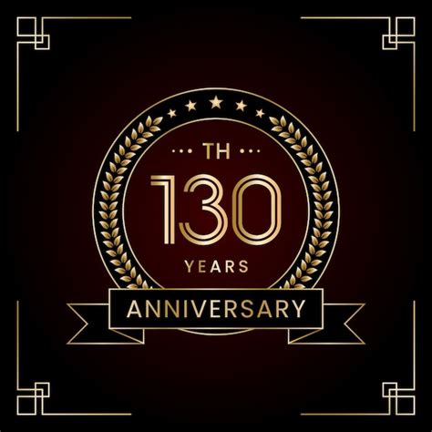 premium vector  anniversary logo design