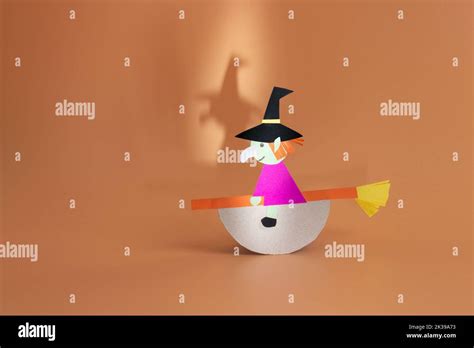 Halloween paper craft for kids Stock Photo - Alamy