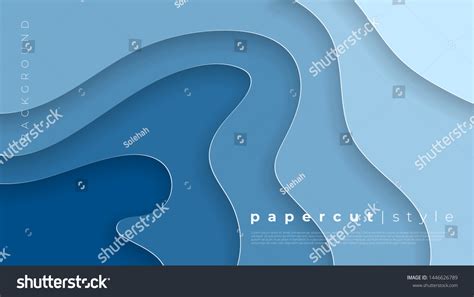 Horizontal Banners 3d Abstract Background Paper Stock Vector Royalty