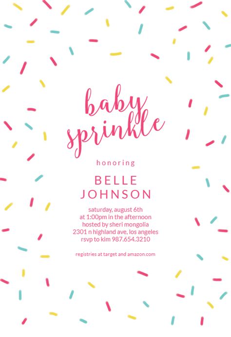 Printable Baby Sprinkle Invitations I made these printable invitations ...