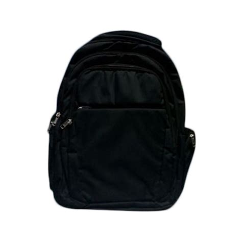 Polyester Black Plain Laptop Backpack At Rs In New Delhi Id