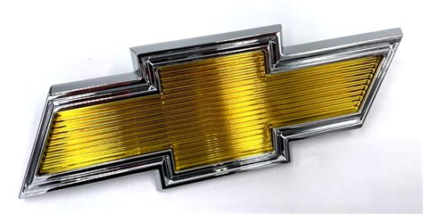 1975 1979 Chevrolet Grille Emblem Yellow Bowtie Tuckers Classic Auto Parts