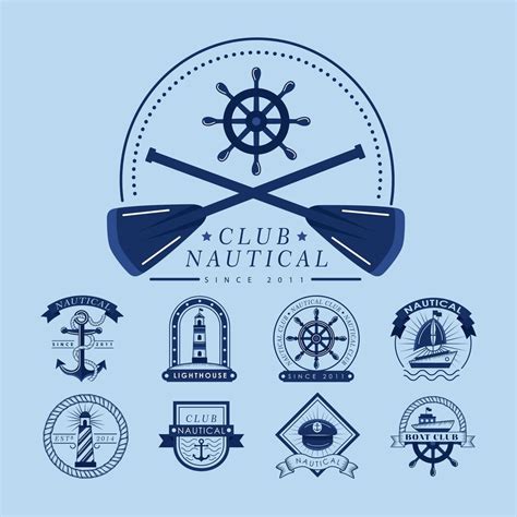 nautical set icons 3688065 Vector Art at Vecteezy