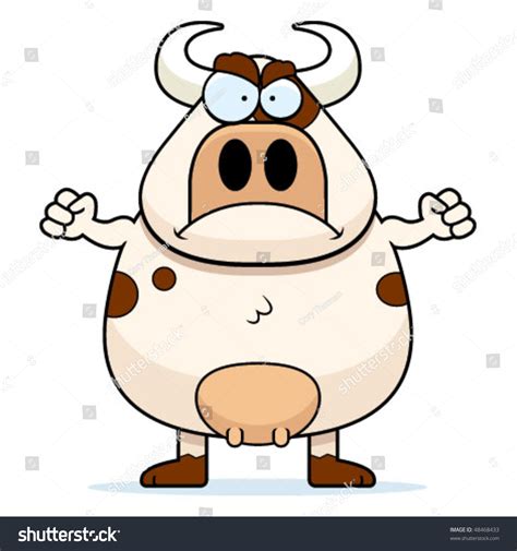 Mad Cow Stock Vector (Royalty Free) 48468433 | Shutterstock