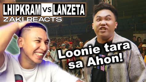 𝐙𝐚𝐤𝐢 𝐑𝐞𝐚𝐜𝐭𝐬 LANZETA vs LHIPKRAM Bagong Hari ng Tugma YouTube