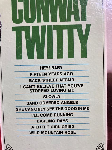 Conway Twitty Fifteen Years Ago Vinyl Lp Decca DL 75248 Classic