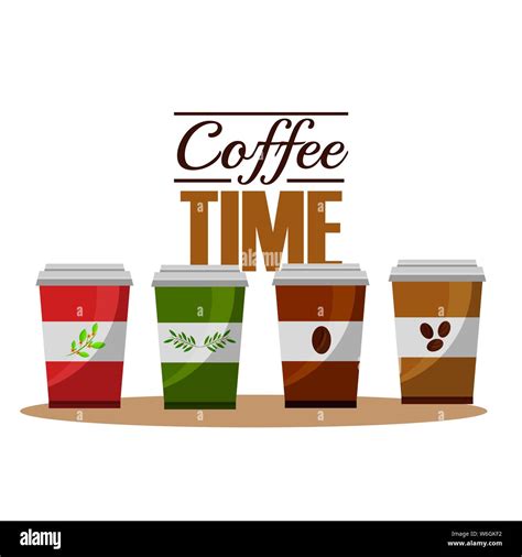 Coffee and tea mugs vector design Stock Vector Image & Art - Alamy