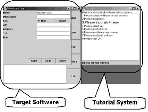 tutorial  address book software  scientific diagram