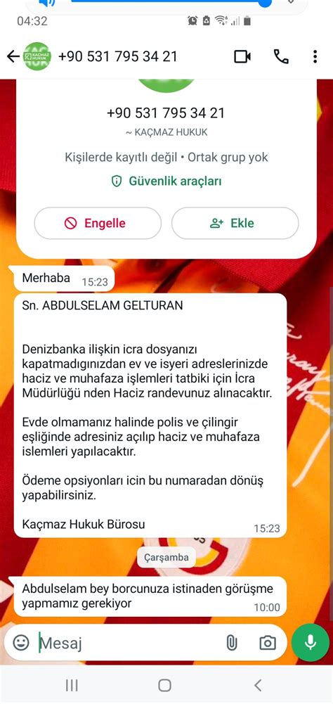 Denizbank Ka Maz Hukuk Tehdit Mesaj Ikayetvar