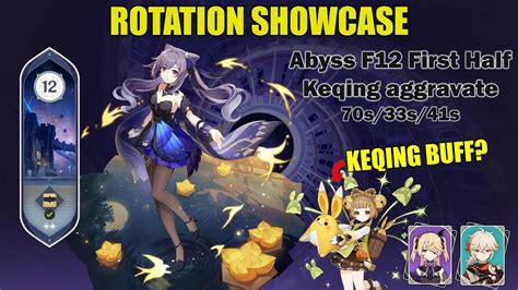 Keqing Buffed With Yaoyao Keqing Aggravate Rotation Showcase Abyss Floor 12 First Half