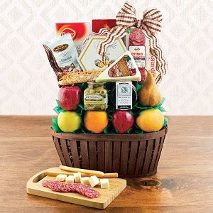 Cheese and Fruits Spectacular Fruit Basket at Gift Baskets Etc