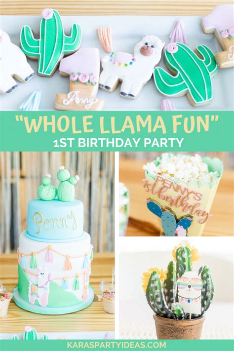 Karas Party Ideas Whole Llama Fun 1st Birthday Party Karas Party