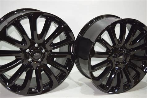 22″ Range Rover Autobiography Wheels Rims Genuine Factory OEM Black 22 ...