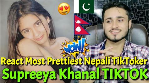 Pakistani Reaction Cutest Nepali Tiktoker Supreeya Khanal Tik Tok