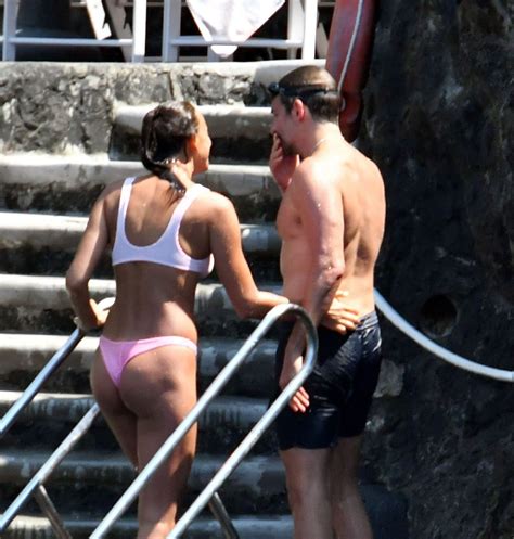 Irina Shayk Tits And Ass In A Pink Bikini On Vacation 16