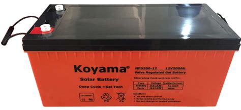 V Ah Solar Gel Battery