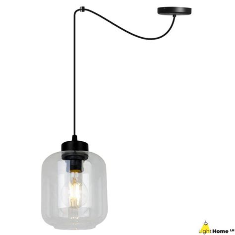 Lampa SPIDER NOVALJA Industrialna Regulowana Szklany Klosz Lampy