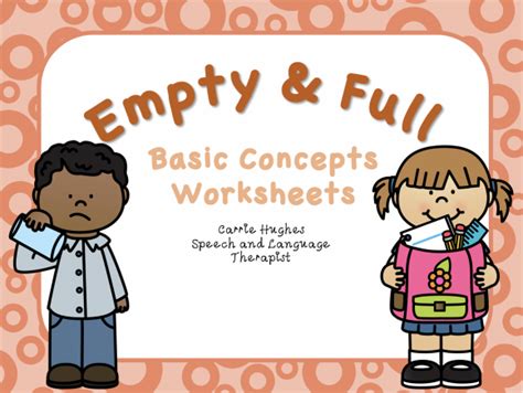 Empty And Full Worksheets Basic Concepts Worksheets Library