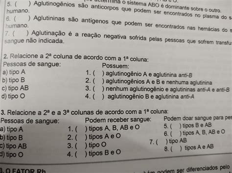 Questão De Relacionar Colunas - Questões De Relacionar Colunas - FDPLEARN