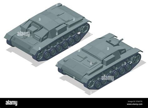 Isometric Germany Tank Stug Iii Ausf B Sturmgesch Tz Iii Armoured