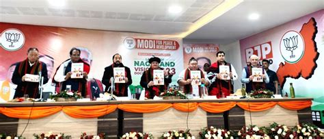 Bjp National President Jp Nadda Launches The Election Manifesto